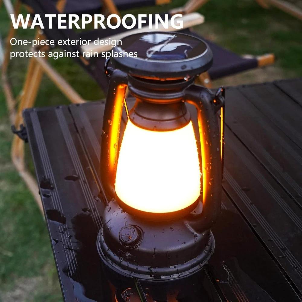 Solar Dimmable USB Camping Lantern by Casa & Beyond
