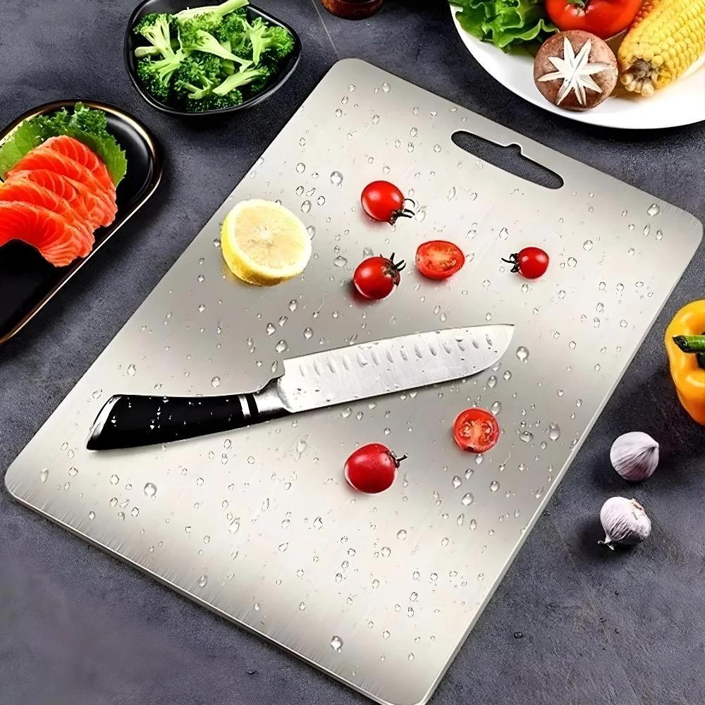 Premium Stainless Steel Chopping Board by Casa & Beyond