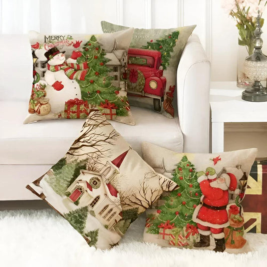 Christmas Cardinal Cushion Cover by Casa & Beyond