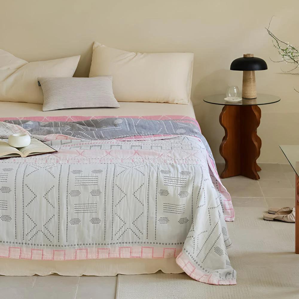 Geometric Cotton Blanket by Casa & Beyond