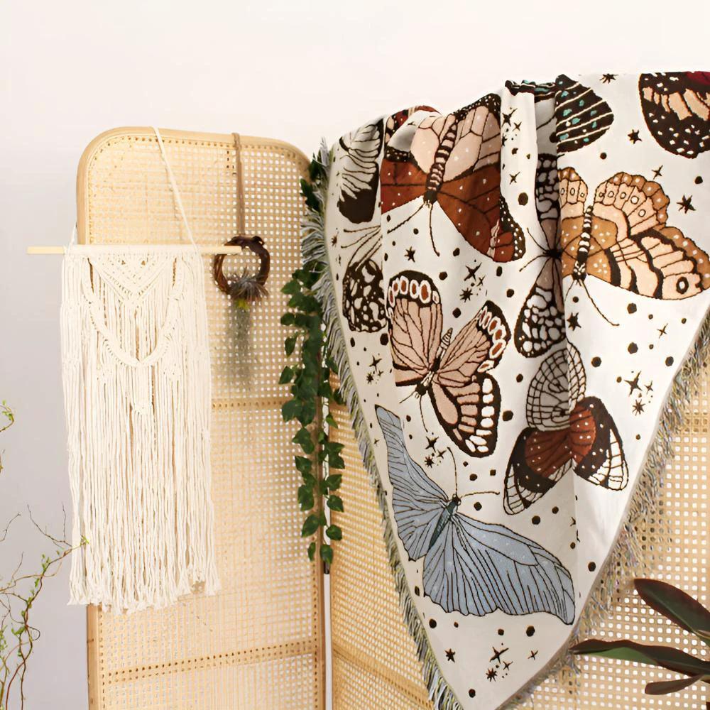 Butterfly Garden Blanket by Casa & Beyond