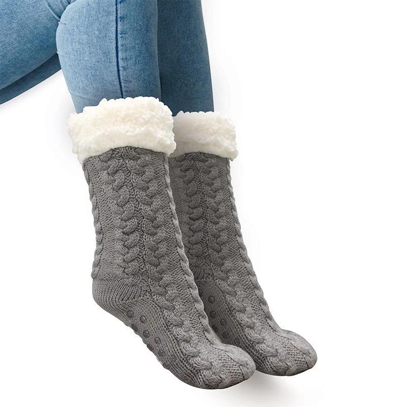 Socks Winter Warm Anti-Slip Thick by Bowlift