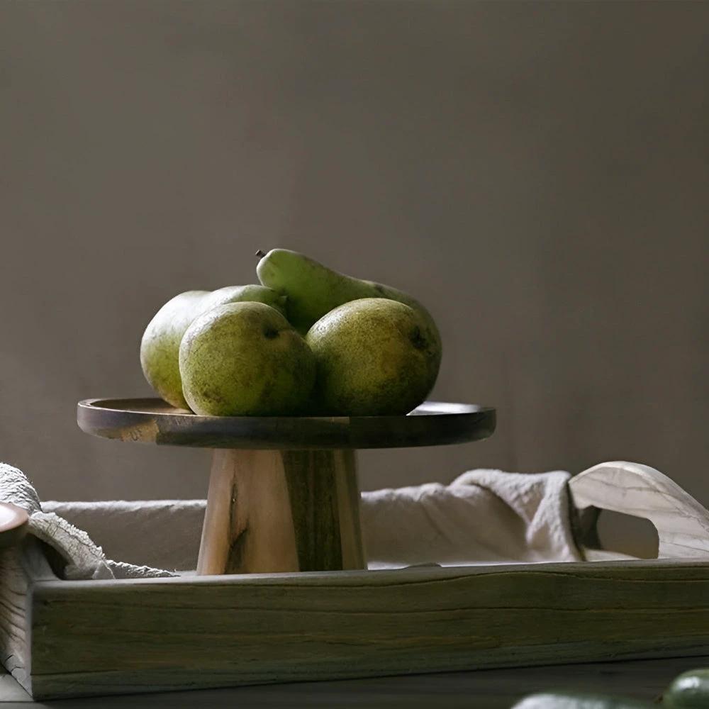 High Stand Wooden Cake Plate by Casa & Beyond