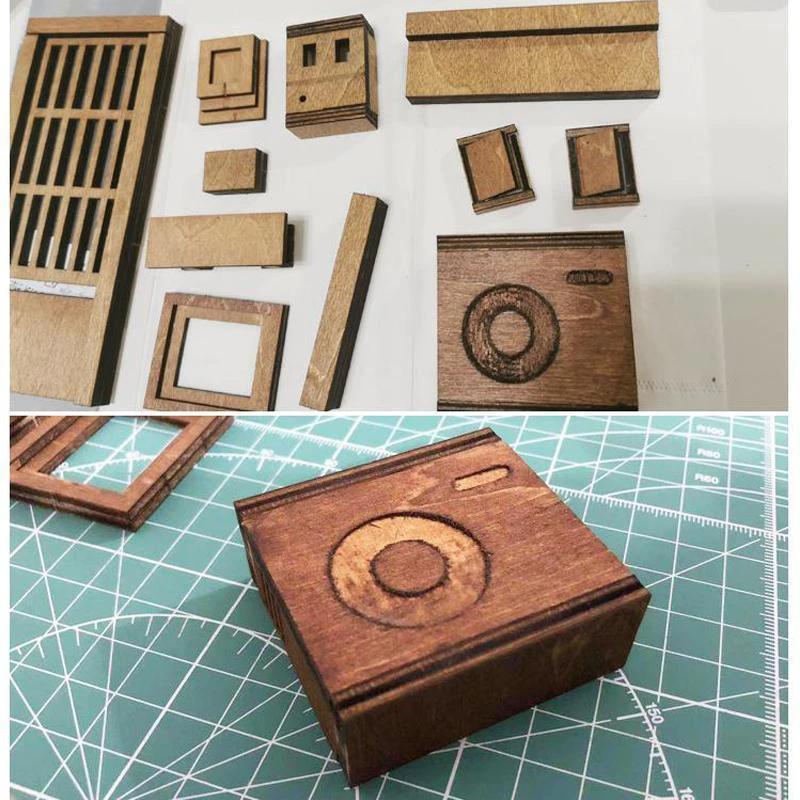 Assembly kit for DIY shelf decoration by Bowlift