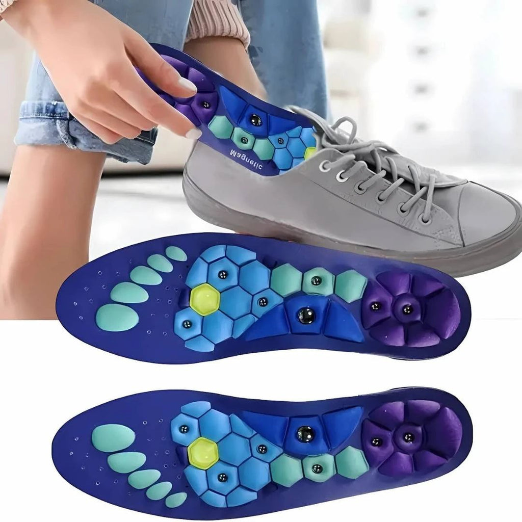 SoleRelief Magnetic Acupressure Insoles | Pain Relief - Improved Circulation - Stress Reduction - Posture Support Insoles Bowlift by Bowlift