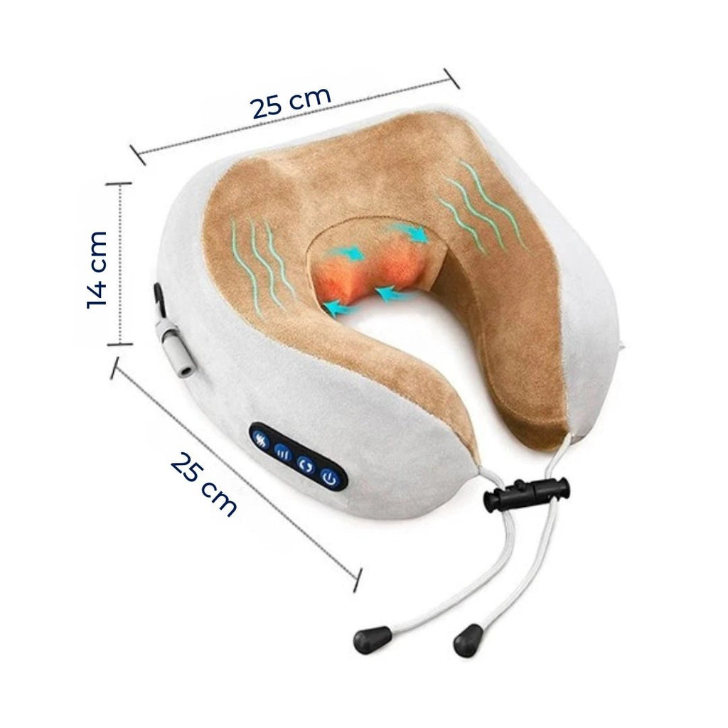 Eleviva | U-Shaped Neck Massager – Travel Pillow with Memory Foam – Elevation – Back Support – Snoring – Legs – Relaxation Bowlift by Bowlift