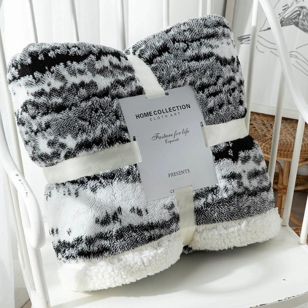 Seraphina Velvet Sherpa Blanket by Casa & Beyond