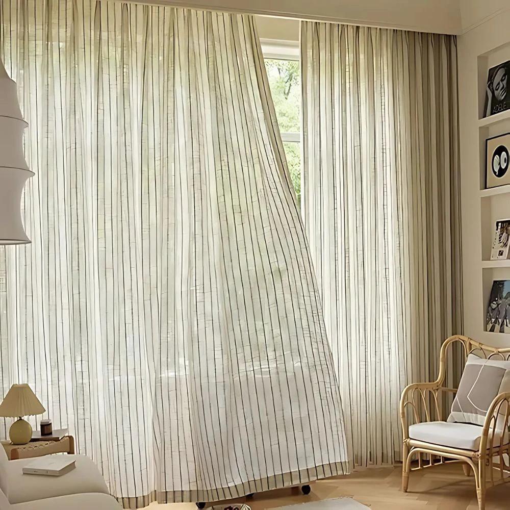Soft Flow Vertical Stripe Curtain by Casa & Beyond