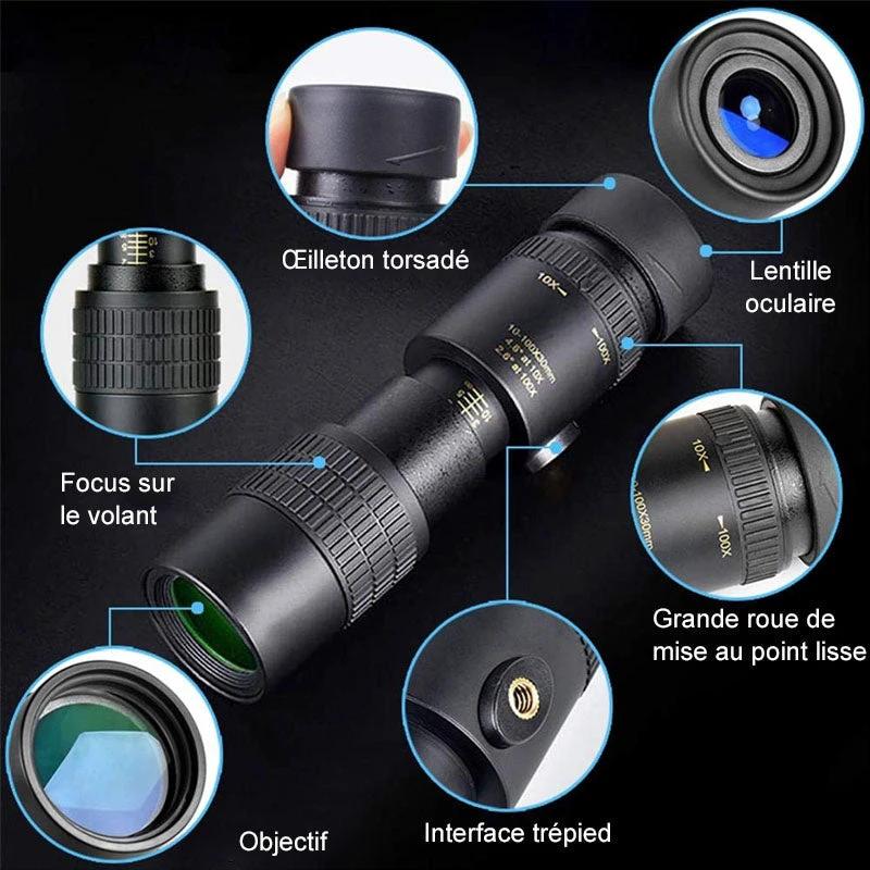 Super Zoom Monocular Telescope 4k by Bowlift