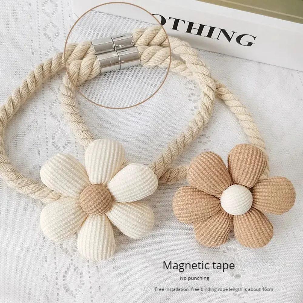 Delicate Flower Magnetic Curtain Tie Back | 2Pcs Set by Casa & Beyond