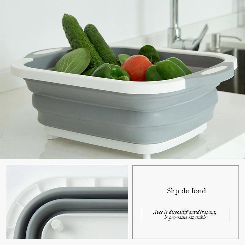 Ciaovie collapsible cutting board with dish container by Bowlift