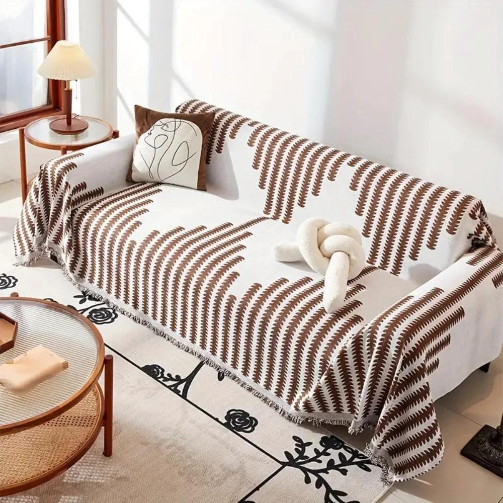 Modern Monochrome Fern Sofa Cover by Casa & Beyond