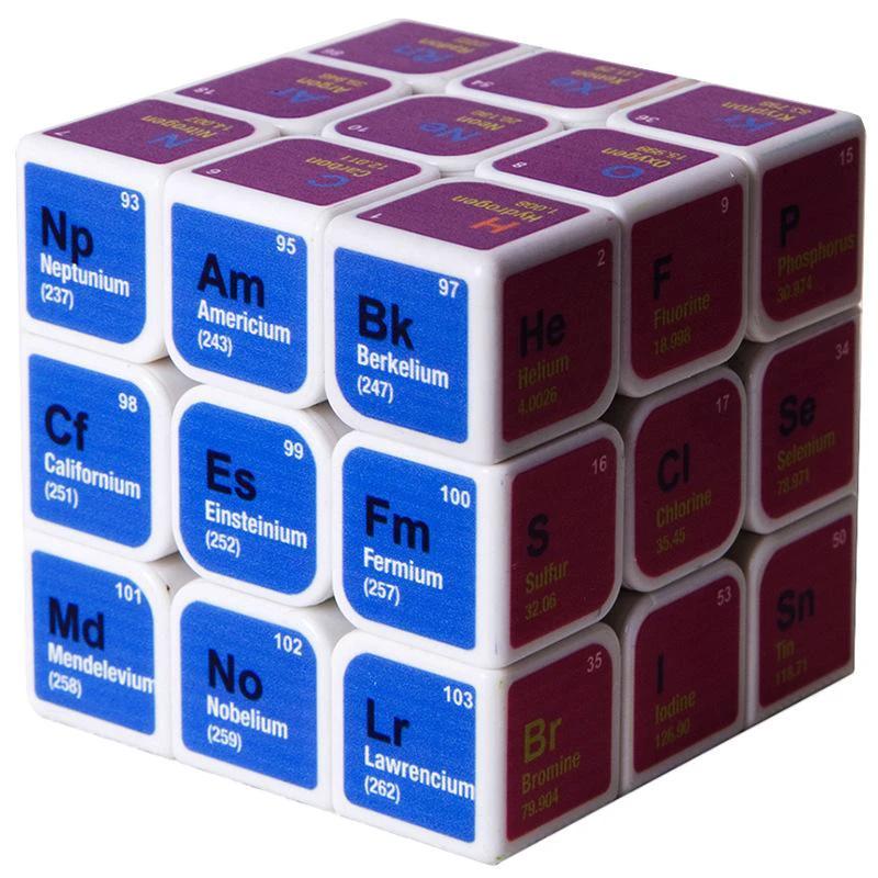 Cube with chemical elements by Bowlift