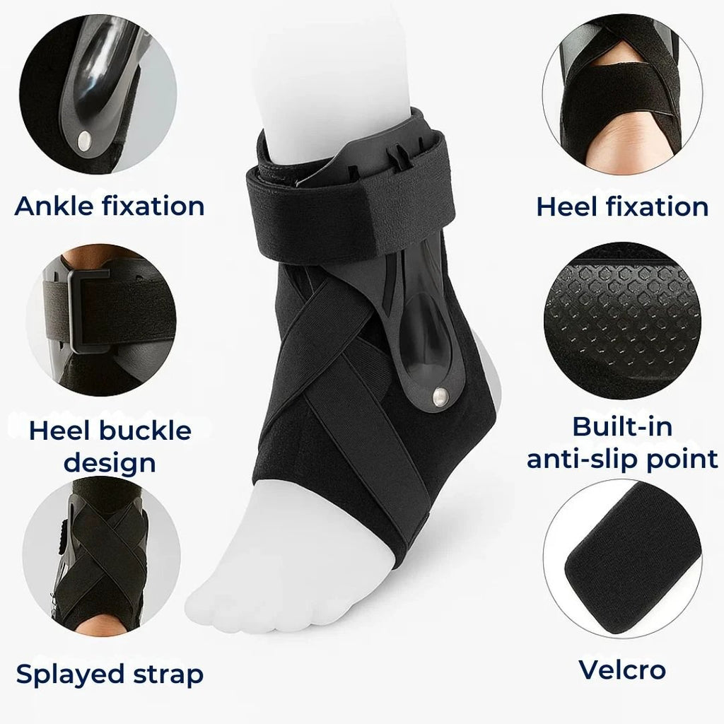 SteadyStep | Ankle Support Brace – Sprain Stabilisation – Soft Low-Bulk Support – Prevents Twisting – Speeds Recovery – Reduces Swelling Bowlift by Bowlift
