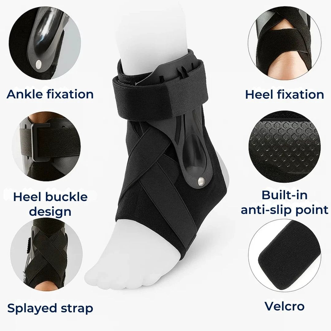 SteadyStep | Ankle Support Brace – Sprain Stabilisation – Soft Low-Bulk Support – Prevents Twisting – Speeds Recovery – Reduces Swelling Bowlift by Bowlift