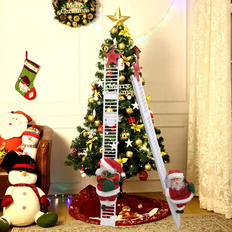electric climbing ladder Santa Claus by Bowlift