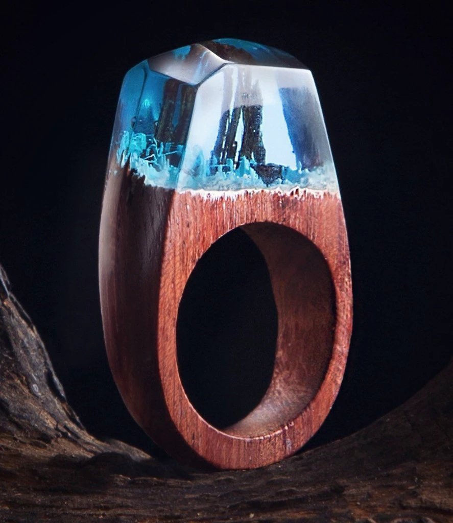 Quanta - Magic Forest Resin Ring by Bowlift