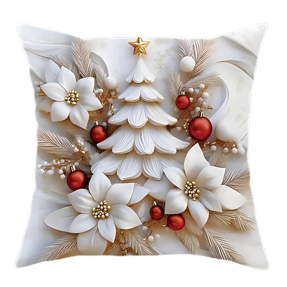 Christmas Charm Velvet Cushion Covers | Set of 4 by Casa & Beyond