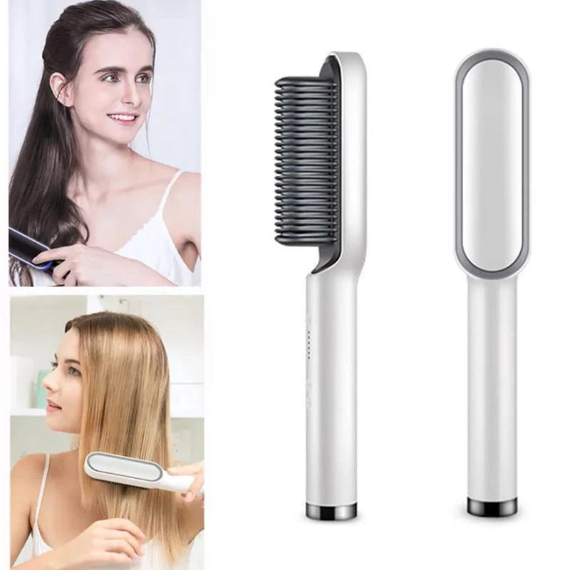 Straightening brush for hair by Bowlift