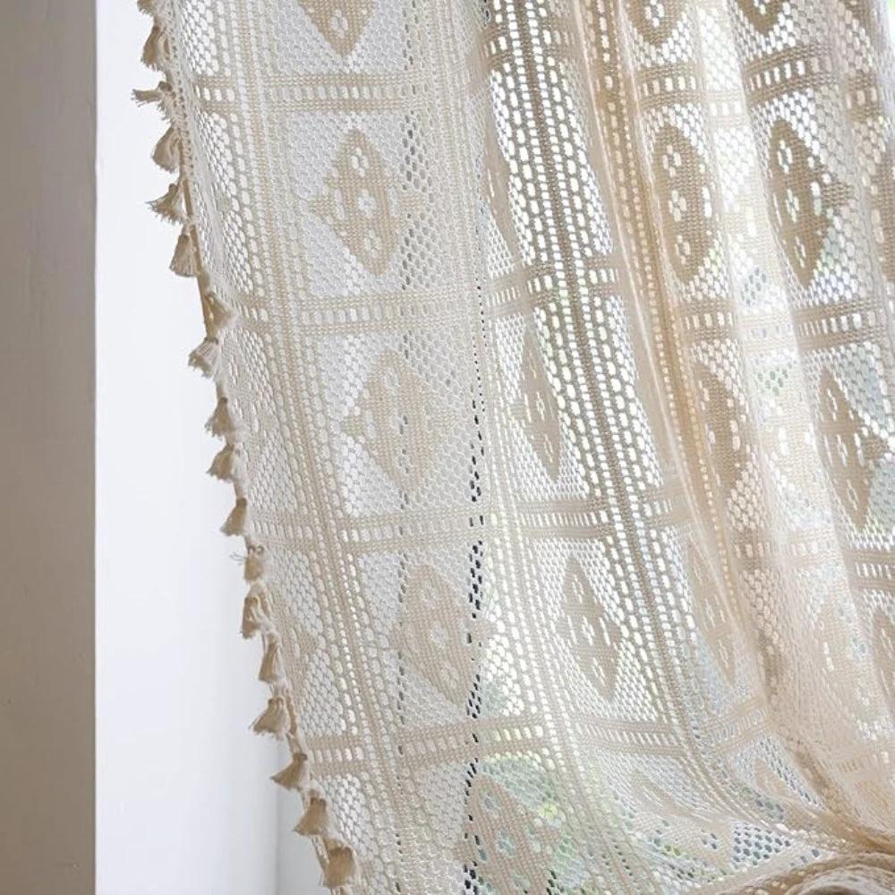 Rhombus Plaid Diamond Pattern Curtain by Casa & Beyond