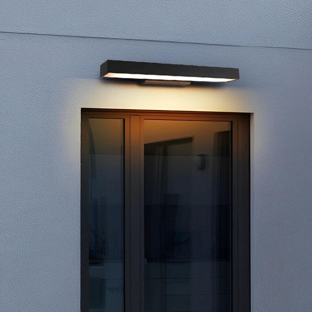 Modern LED Wall Lamp with Motion Sensor and Black Housing by BowLift
