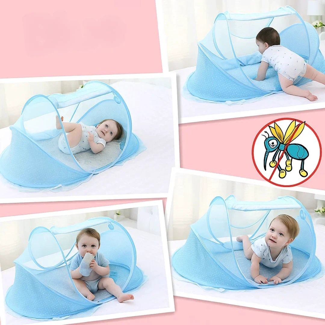 SleepSafe | Baby Travel Bed – Pop-Up Mosquito Net – Breathable Mesh – Infant Outdoor Sleep Bowlift by Bowlift