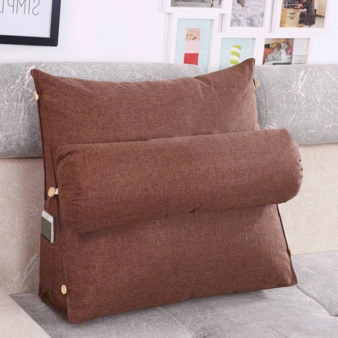 LoungeEase | Backrest Pillow for Reading and TV - Lumbar Support Adjustable Bed Pillow - Comfort Posture - Versatile Use Pillow Bowlift by Bowlift