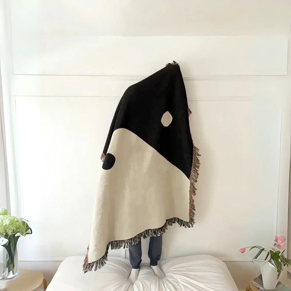 Artistic Yin Yang Tapestry Throw Blanket by Casa & Beyond