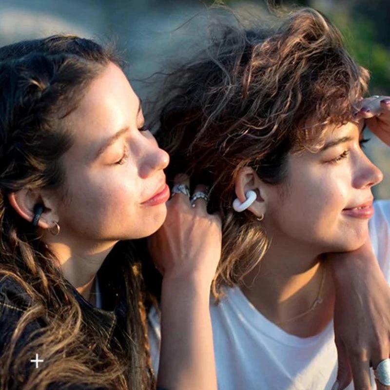 Bone conduction headphones with clip for the ear, wireless by Bowlift