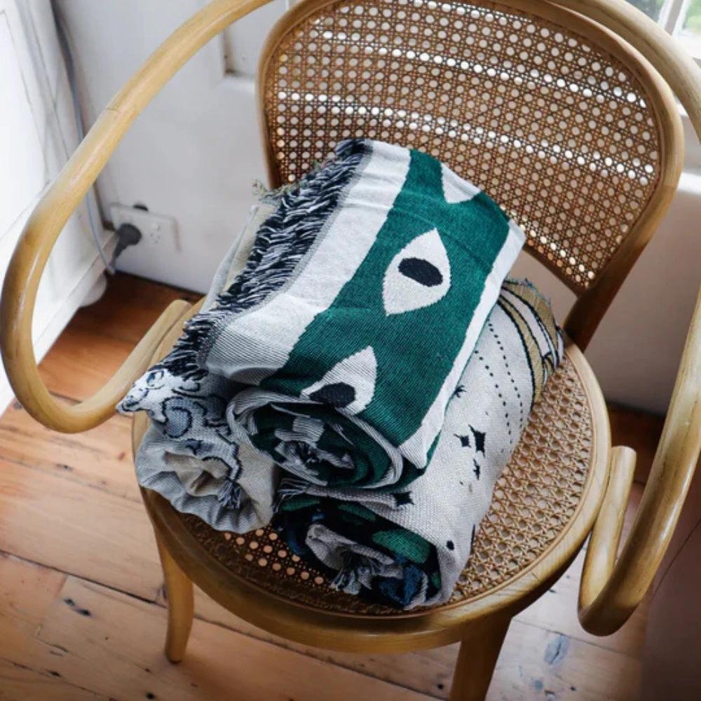 Snake Labyrinth Throw Blanket by Casa & Beyond