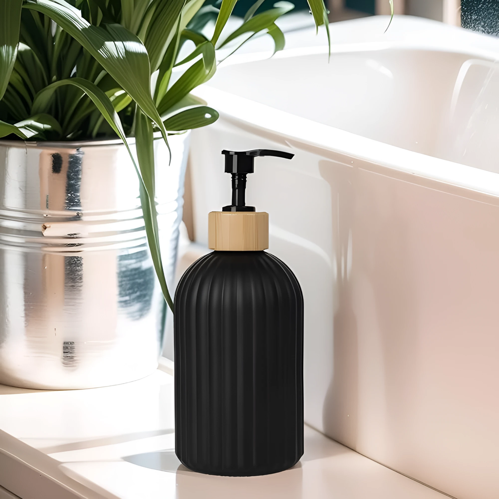 Minimalist Bamboo Pump Soap Dispenser by Casa & Beyond