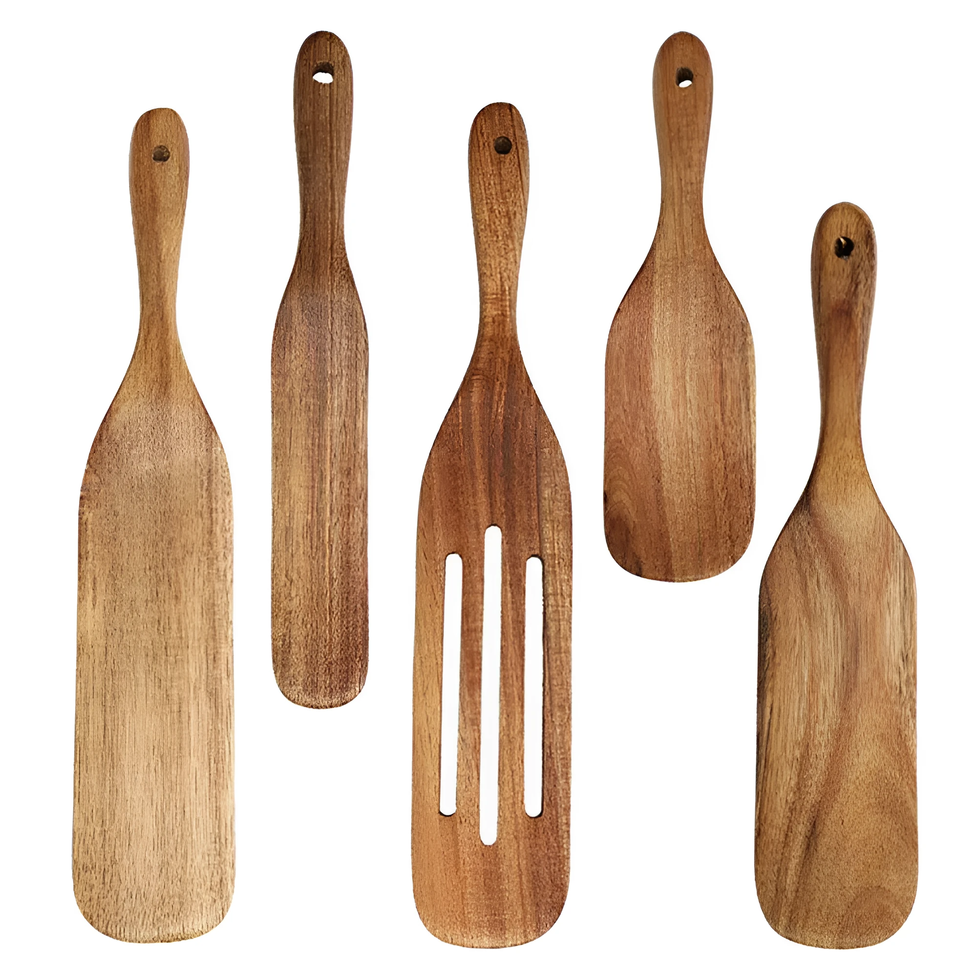 Non-Stick Wooden Spatula Set by Casa & Beyond
