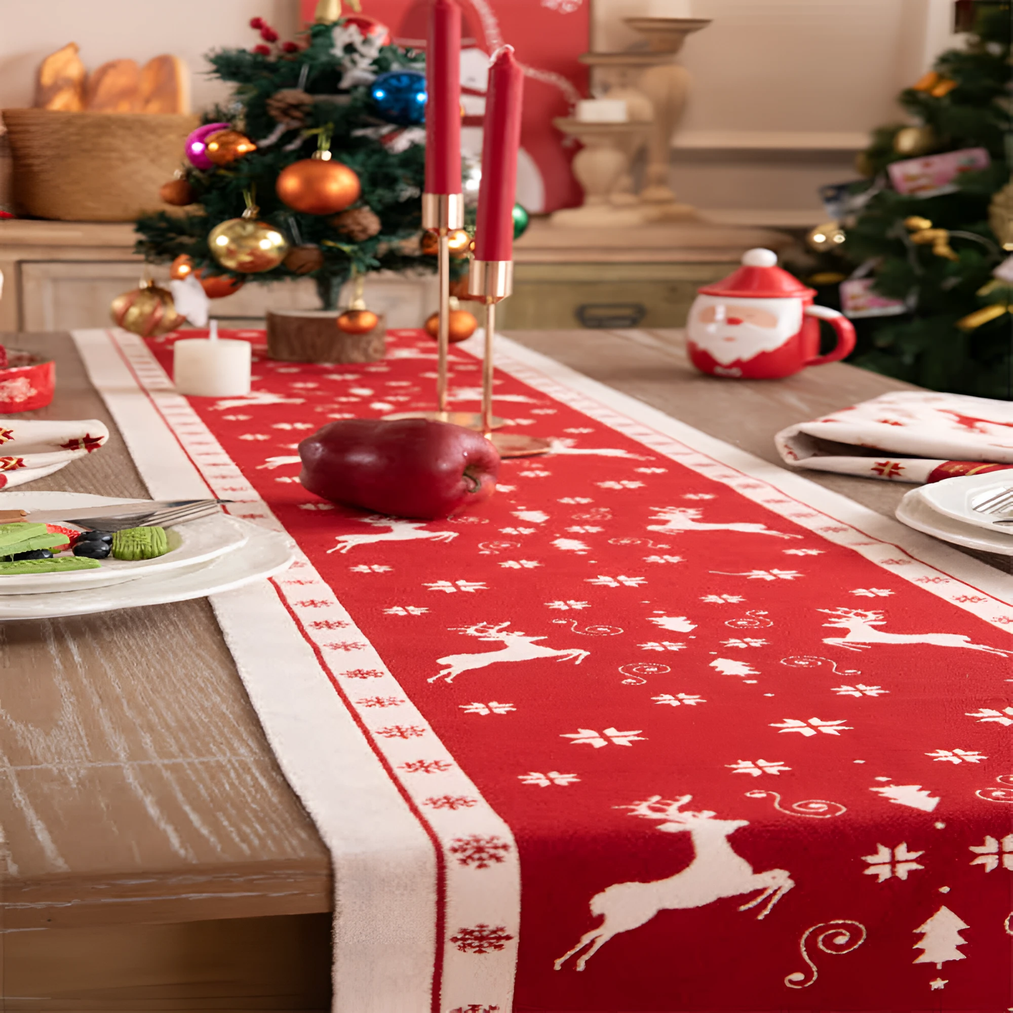 Luxe Merry Tasseled Runner Cloth by Casa & Beyond