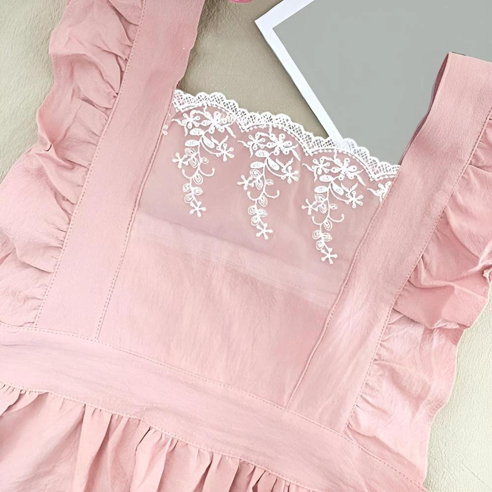 Blush Belle Ruffle Apron by Casa & Beyond