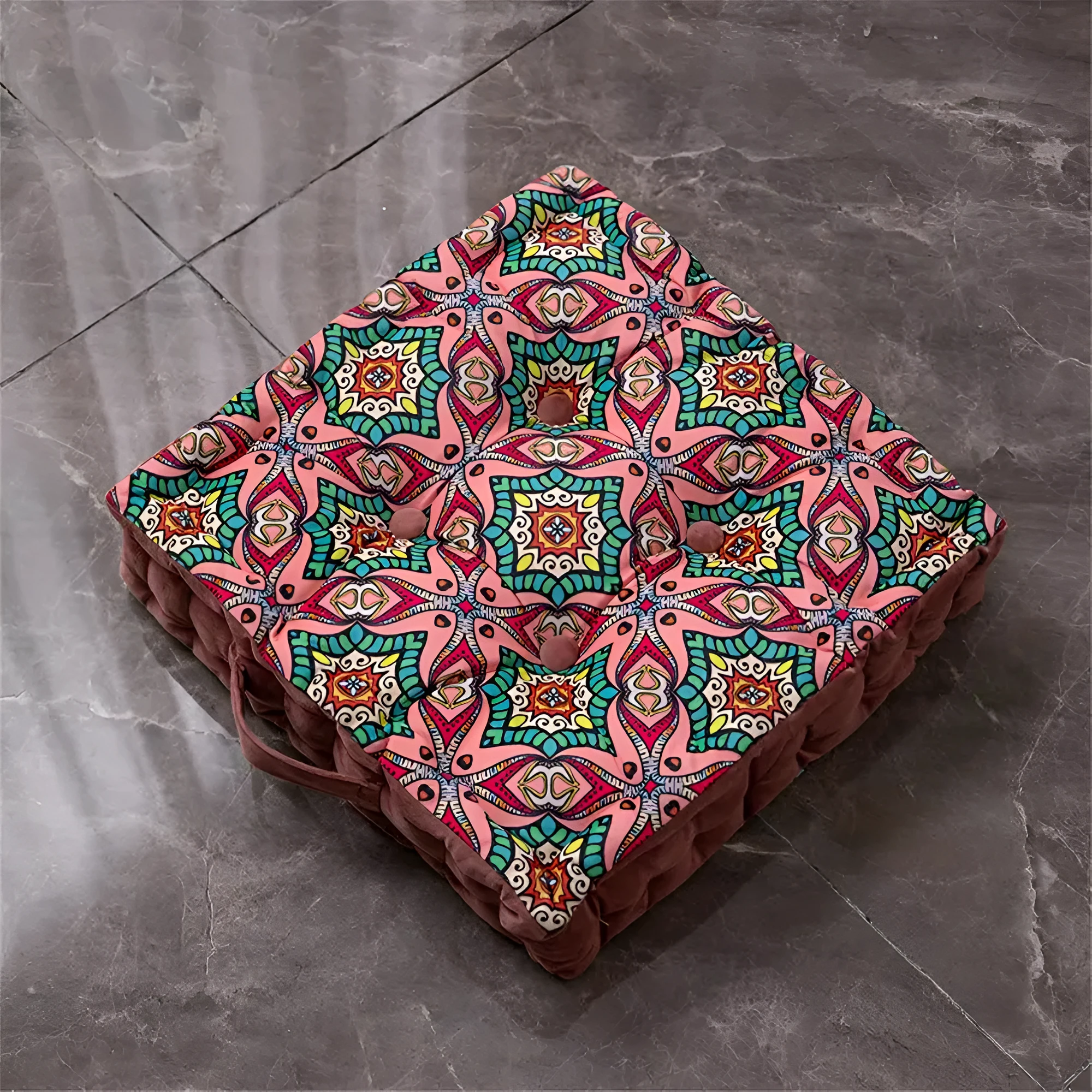 Vintage-Inspired Tufted Floor Cushion by Casa & Beyond