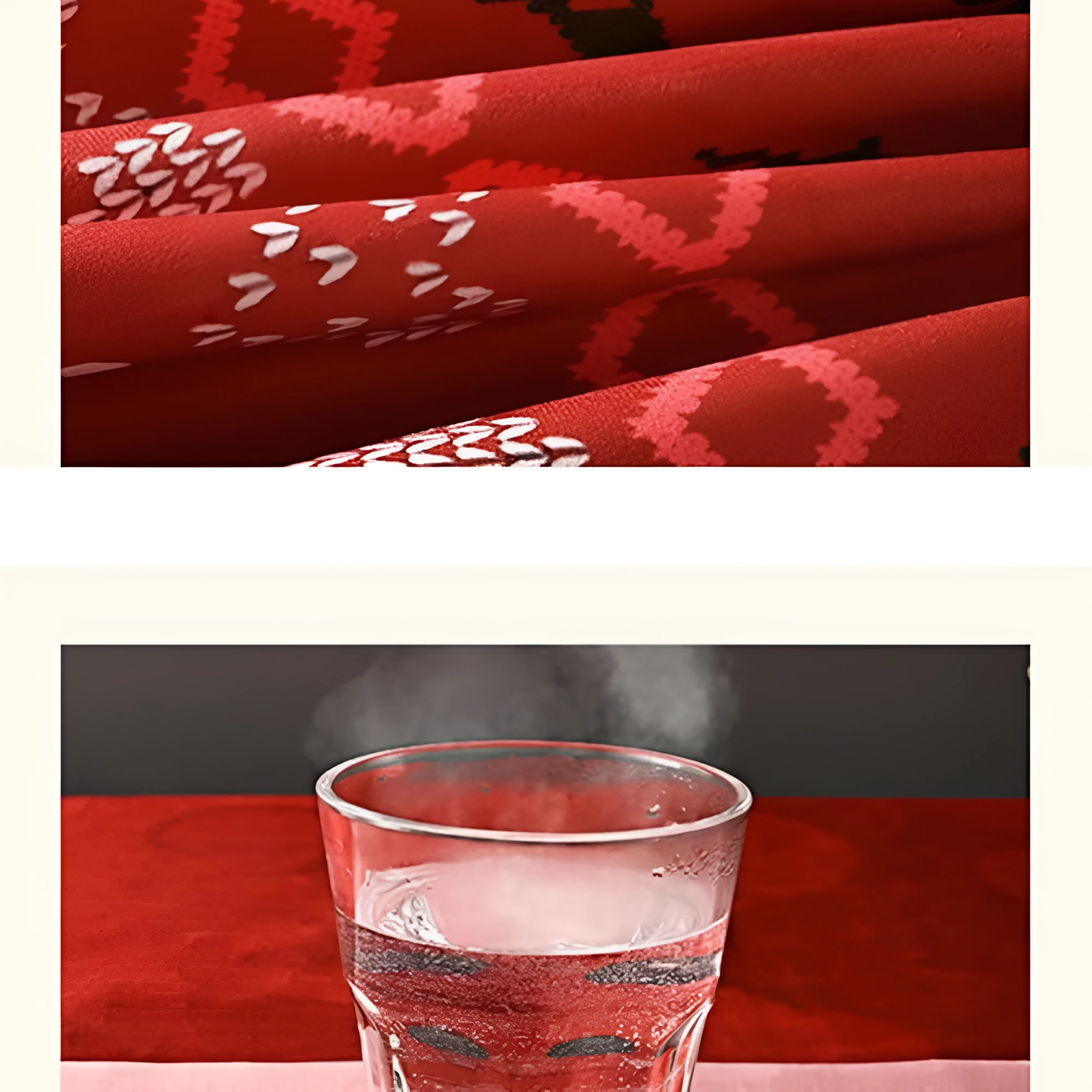 Festive Red Christmas Chenille Tablecloth by Casa & Beyond
