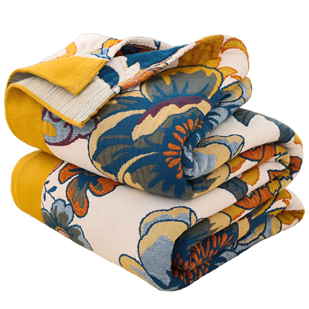 Soft Reversible Floral Blanket by Casa & Beyond