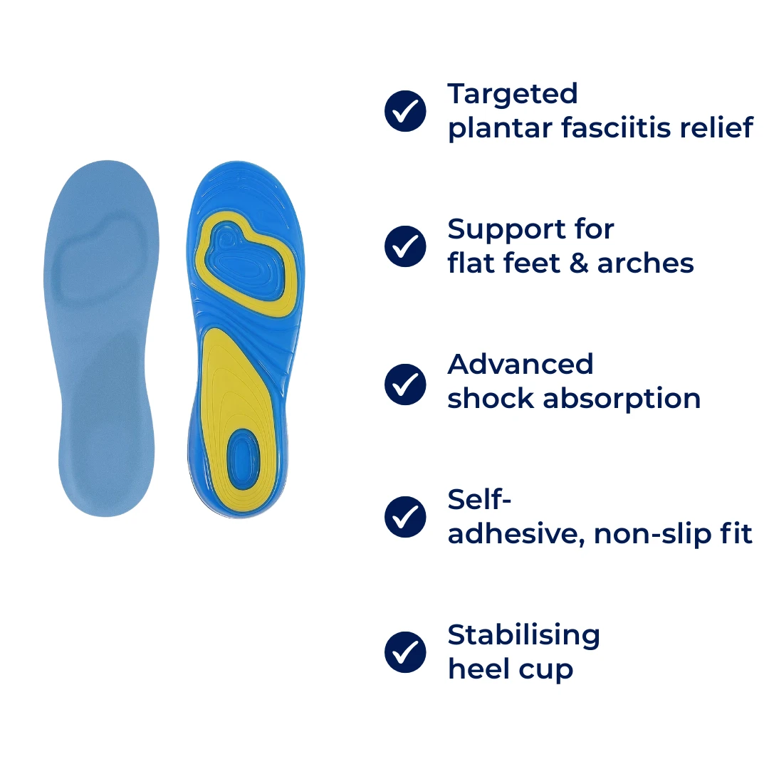 Plantar Fasciitis Relief – Self-Adhesive Gel Cushioning – Everyday Comfort for Flat-Footed Walkers Bowlift by Bowlift