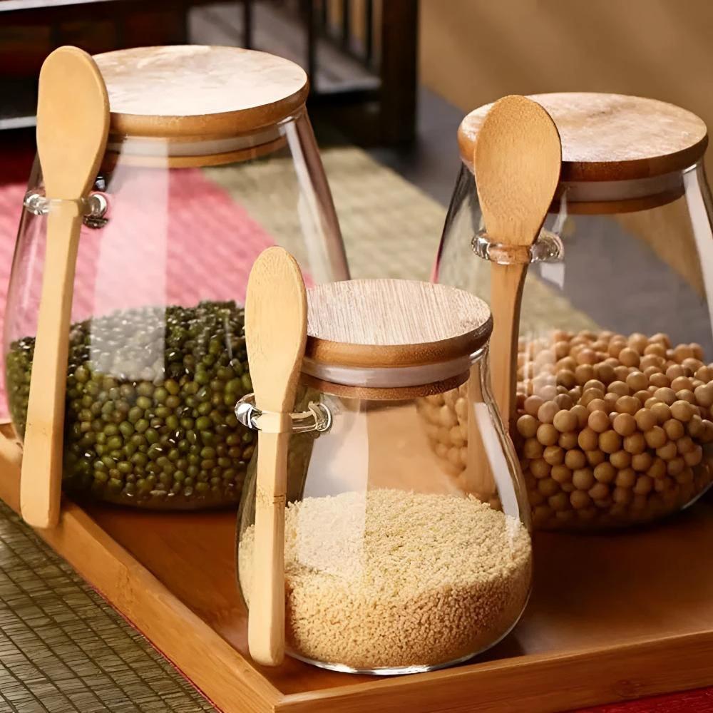 Nature's Pantry Glass Jar by Casa & Beyond