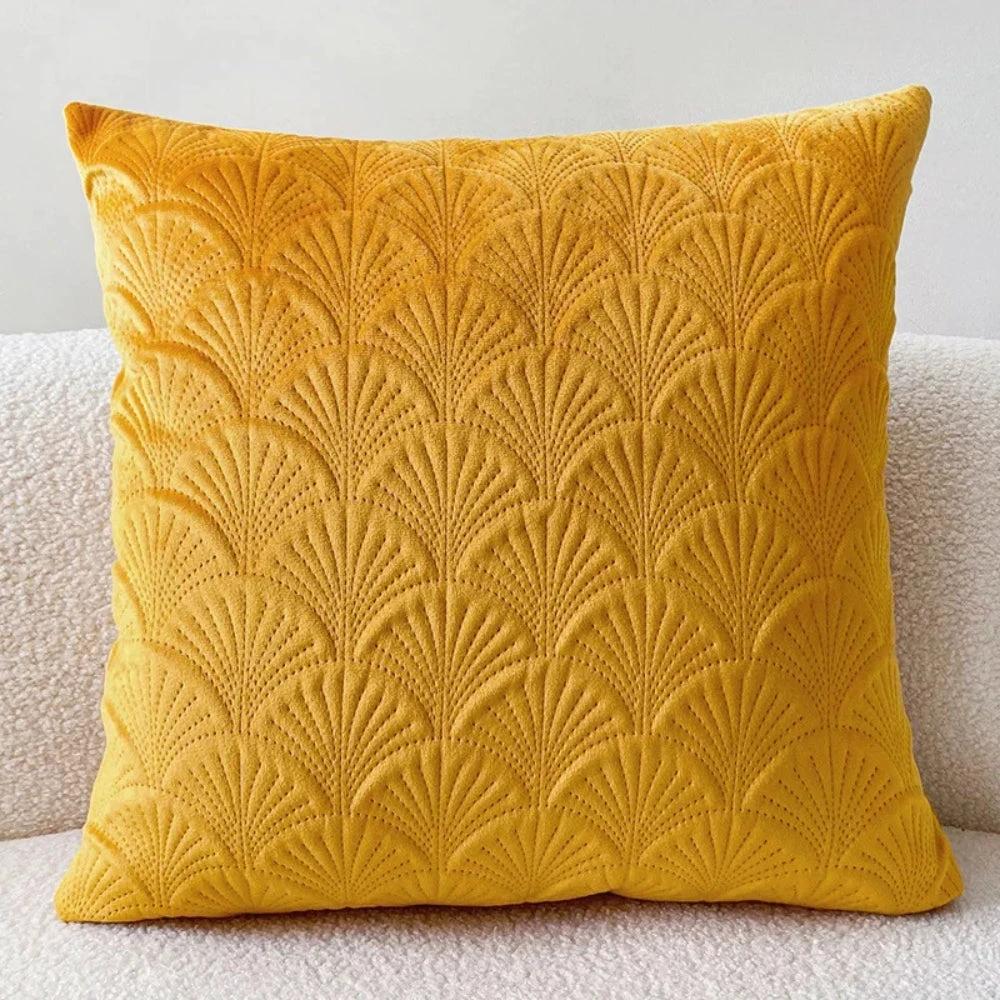 Coastal Velvet Shell Cushion Cover by Casa & Beyond