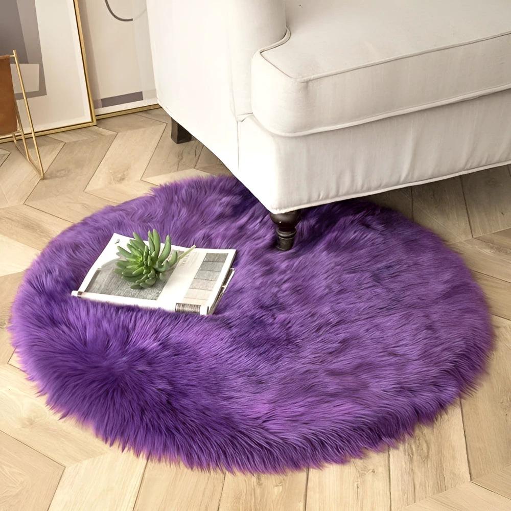 Round Cloud Soft Plush Rug by Casa & Beyond