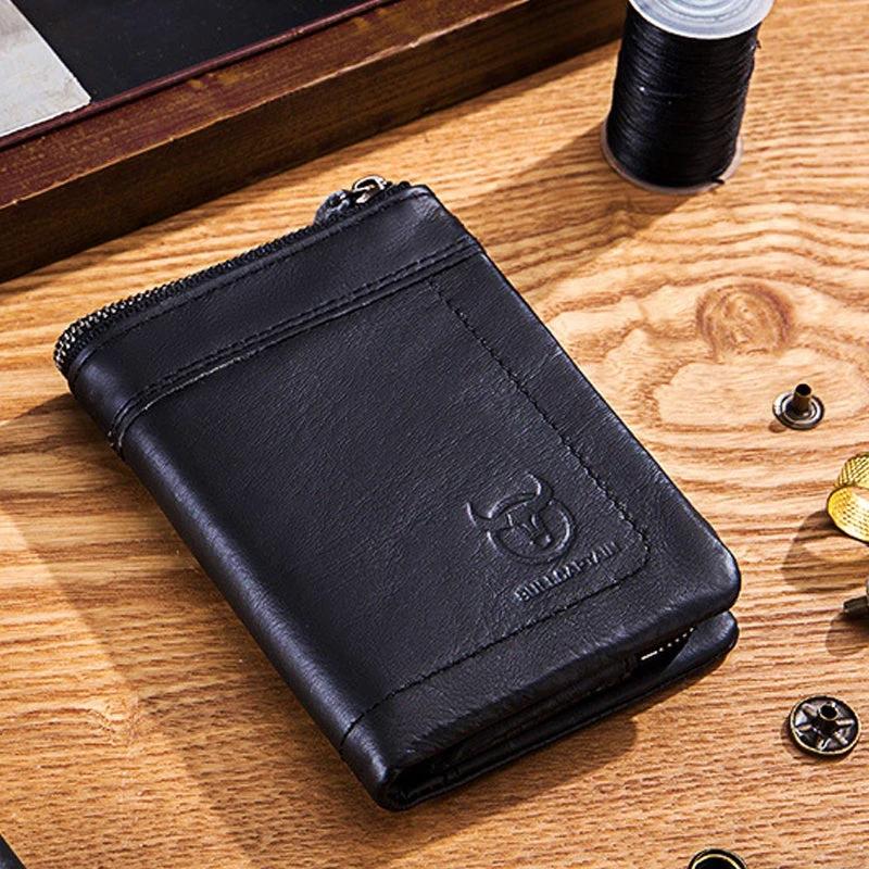 Wallet with multiple compartments Anti-RFID with coin pocket by Bowlift