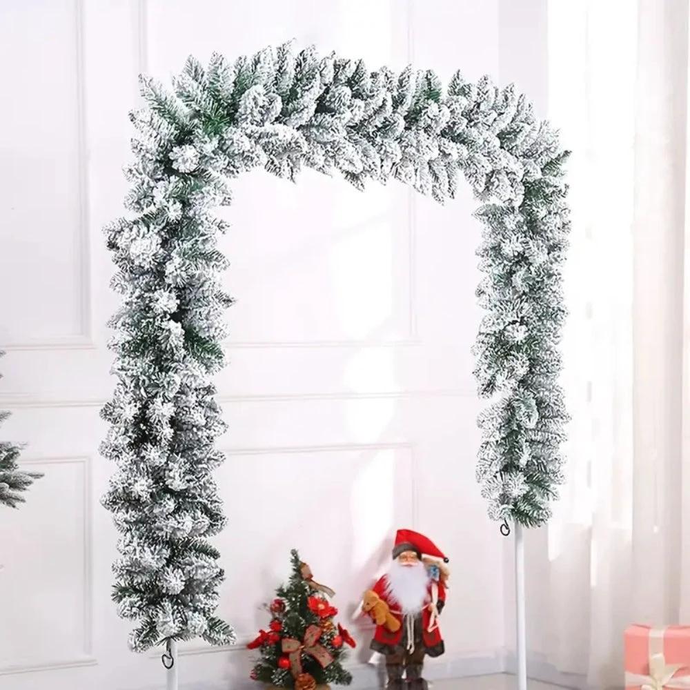 Holiday Frosted Christmas Garland by Casa & Beyond