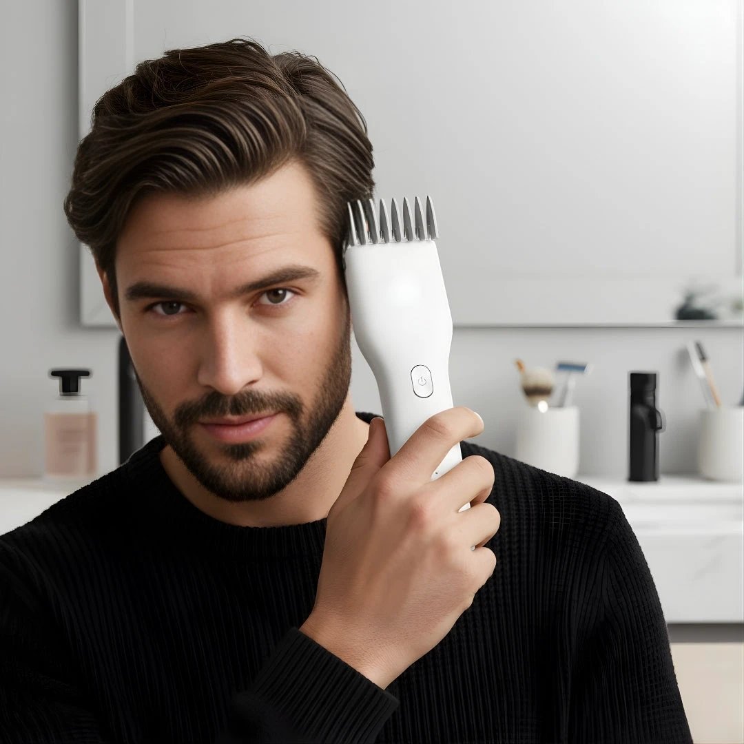 Rechargeable Freedom – Lightweight Ceramic Blade Design – Smooth Easy Trims for Men at Home or On the Go Bowlift by Bowlift