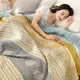 Wheatfield Dreams Reversible Cotton Blanket by Casa & Beyond