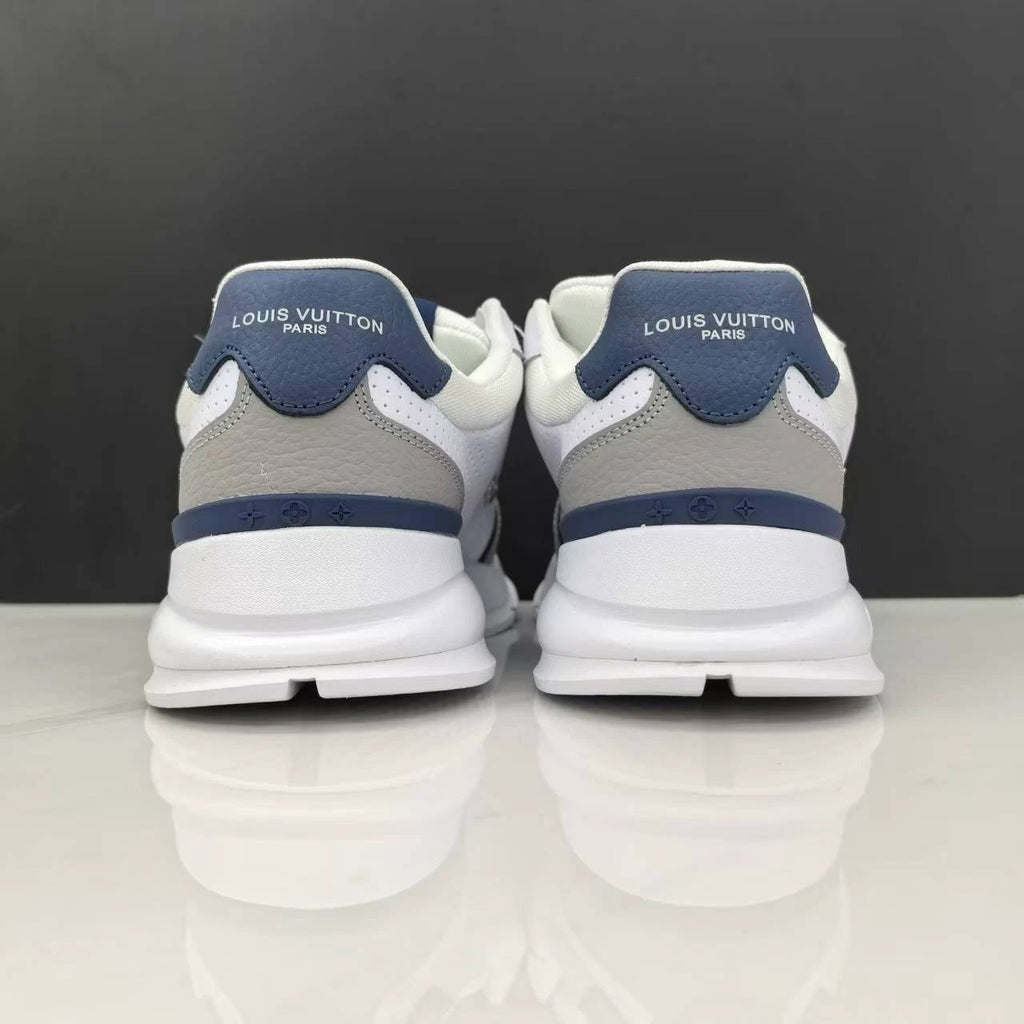 Luxury Lou Paris Classic Trainers Navy Blue White Shoes Sneakers by Air Jordan