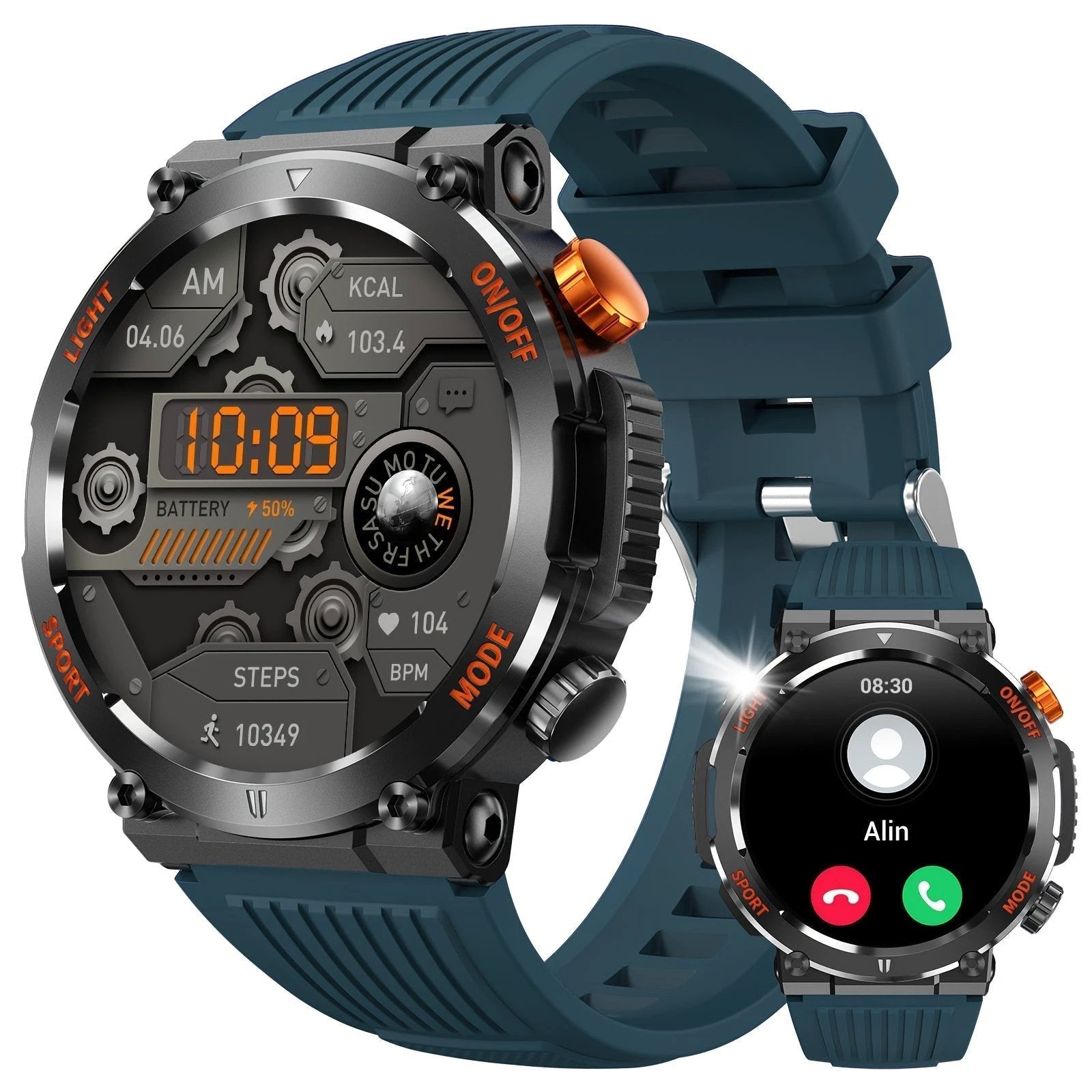 Jack - Waterproof Smartwatch with LED Flashlight and Sleep Monitor Bowlift by Bowlift