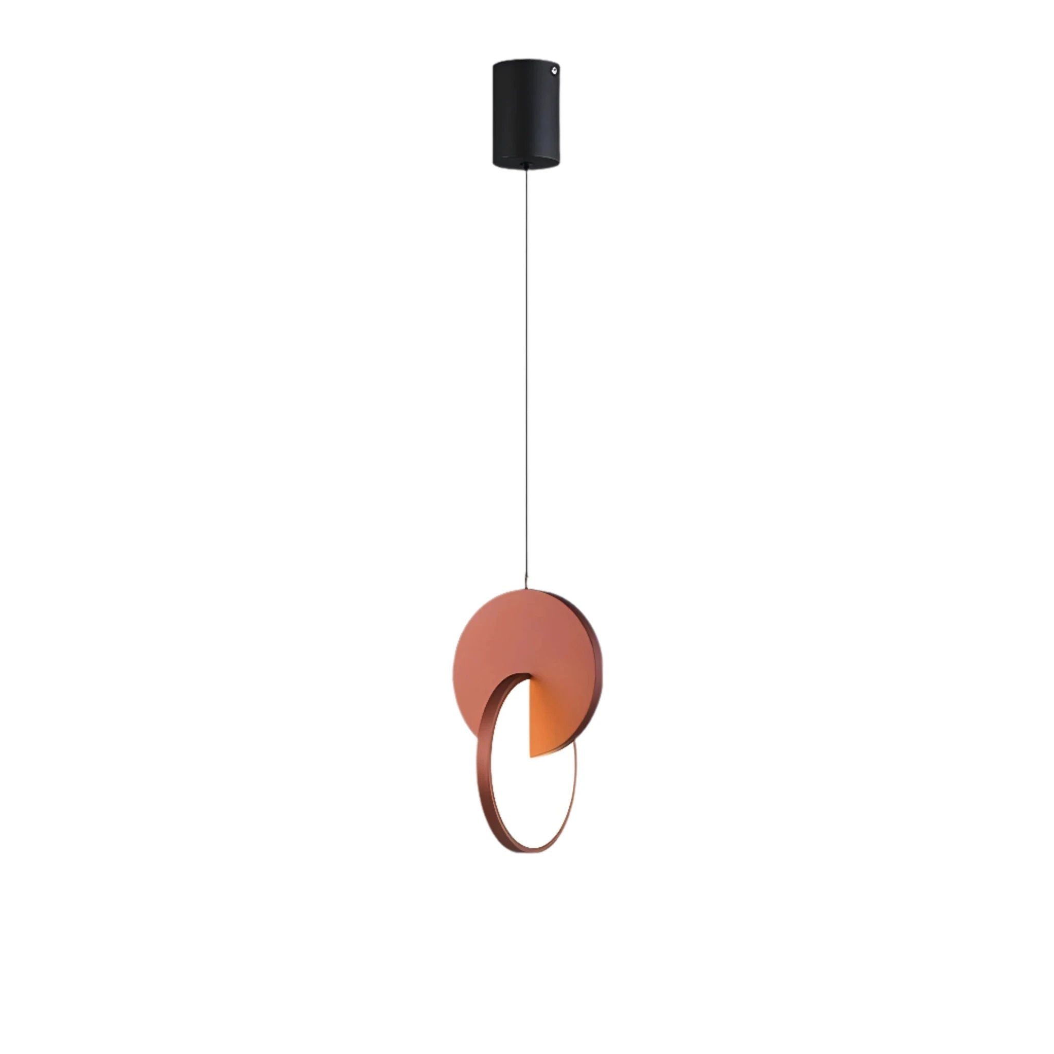 Modern Scandinavian LED Pendant Lamp with Round Frame and Warm Glow Bowlift by Bowlift