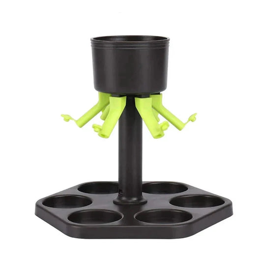 6 Shot Glass Dispenser Liquor Drinking Tools Bar Accessories by Bowlift