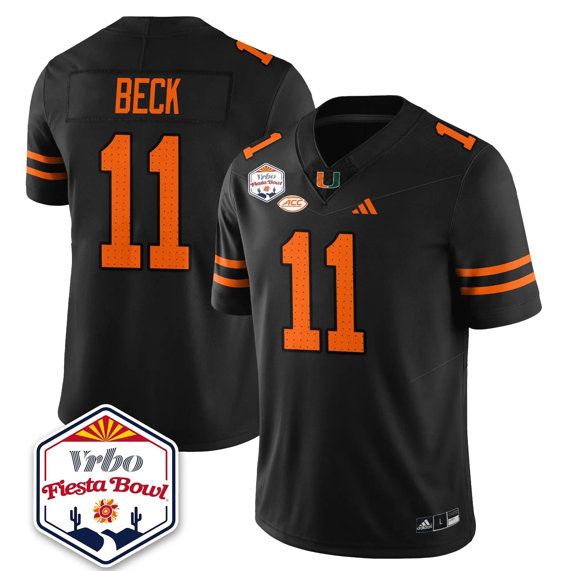 MIA Football Vapor Limited Jersey - Vrbo Fiesta Bowl by Miami Hurricanes